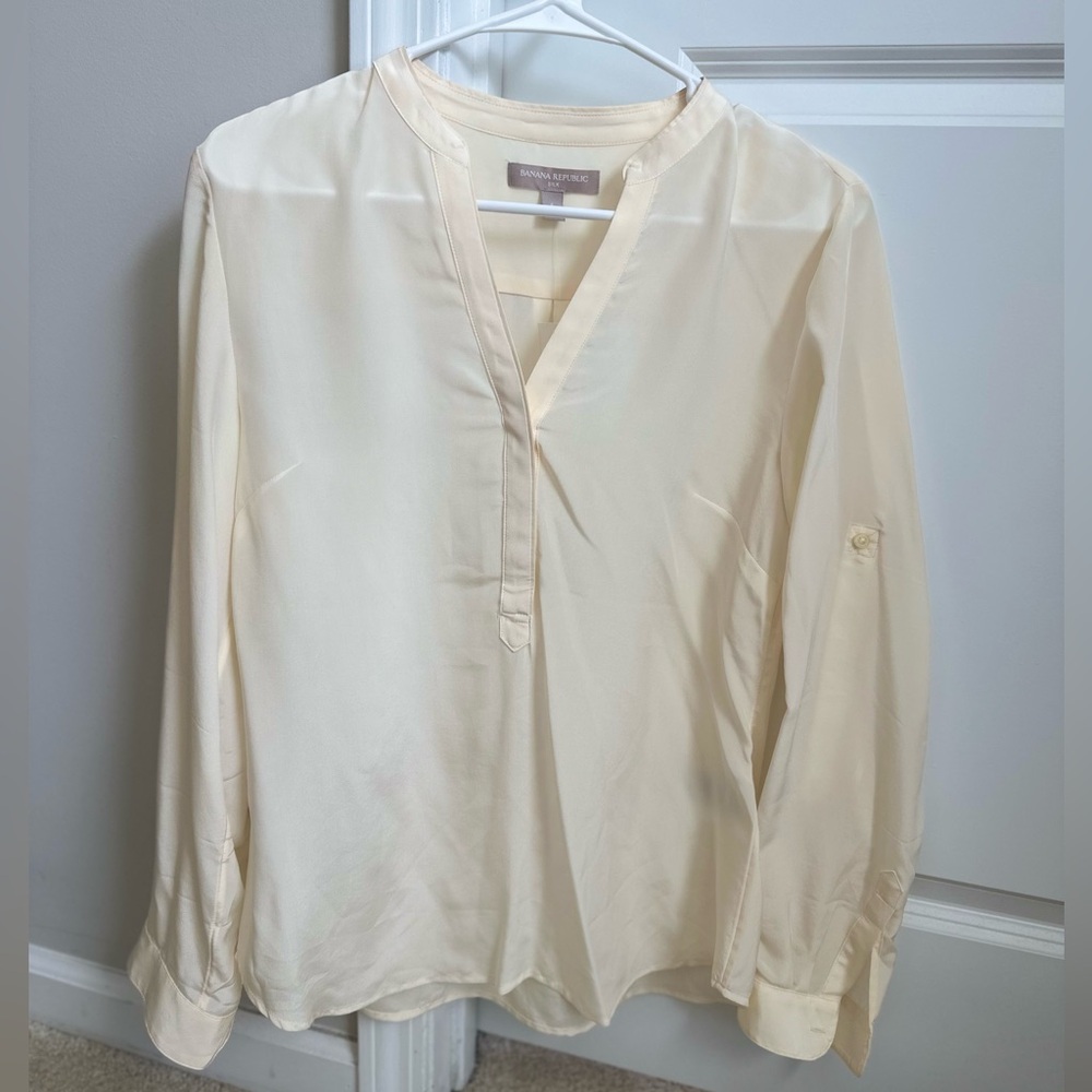 Banana Republic Silk Tunic Blouse